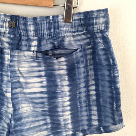 Prana Mariya Active Swim Shorts Organic Recycled Summer Beach Blue Grey UPF 50 - Picture 8 of 8